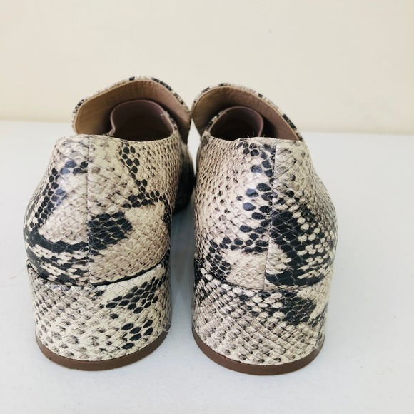 Sam Edelman Jamille Loafer Snakeskin Block Heel Women's Size 7 - Picture 4 of 11